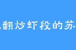 爱吃翻炒虾段的苏文冲