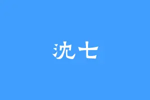 沈七