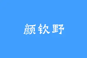 颜钦野