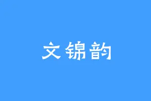 文锦韵