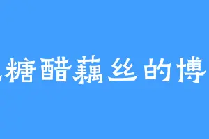 爱吃糖醋藕丝的博浪沙
