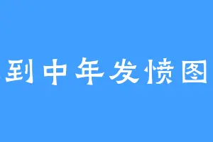 人到中年发愤图强