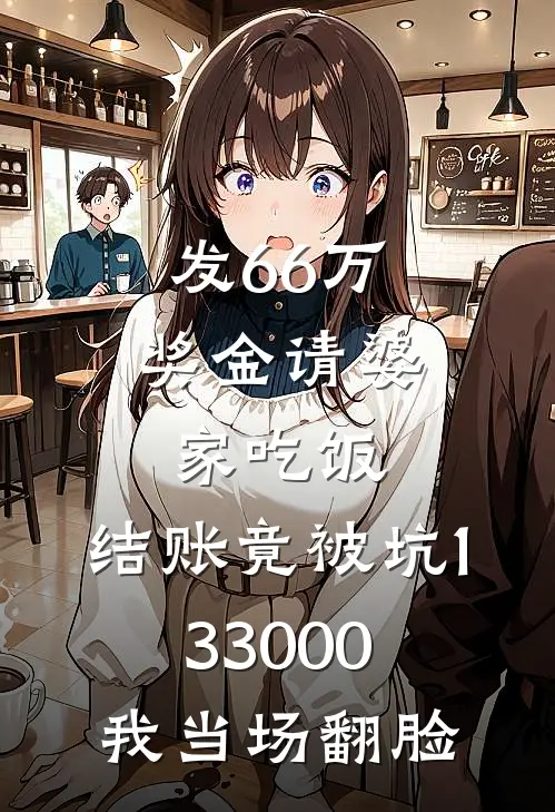 发66万奖金请婆家吃饭，结账竟被坑133000，我当场翻脸周明刘玉芬免费小说完结_最新章节列表发66万奖金请婆家吃饭，结账竟被坑133000，我当场翻脸(周明刘玉芬)