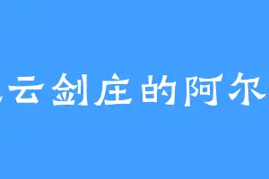 风云剑庄的阿尔米