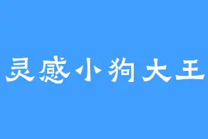 灵感小狗大王
