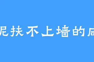 烂泥扶不上墙的咸鱼