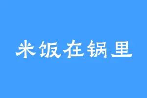 米饭在锅里