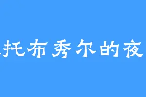 喜欢托布秀尔的夜星寒