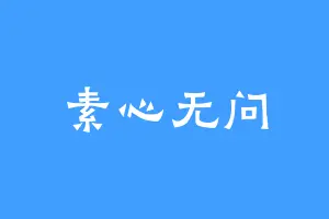 素心无问