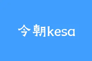 今朝kesa