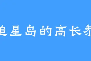 追星岛的高长恭