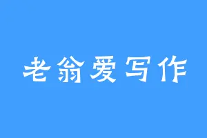 老翁爱写作