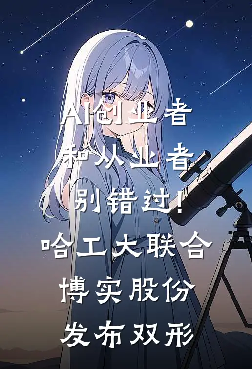 AI创业者和从业者别错过!哈工大联合博实股份发布双形