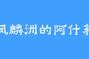 凤麟洲的阿什莉