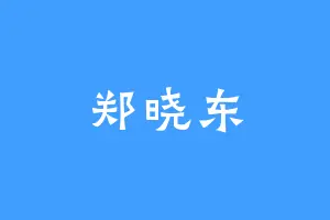 郑晓东