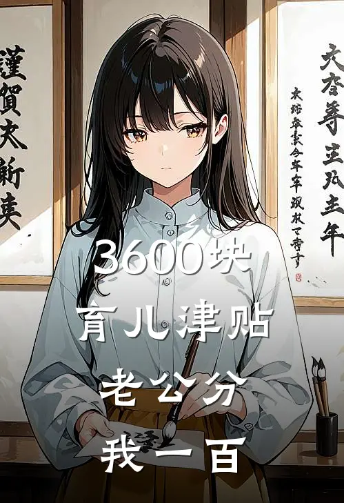 3600块育儿津贴，老公分我一百