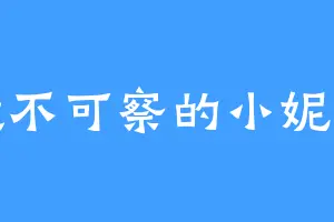 微不可察的小妮儿