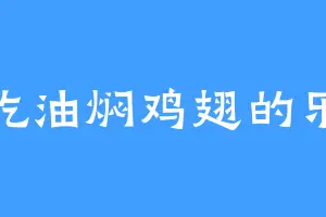 爱吃油焖鸡翅的乐子
